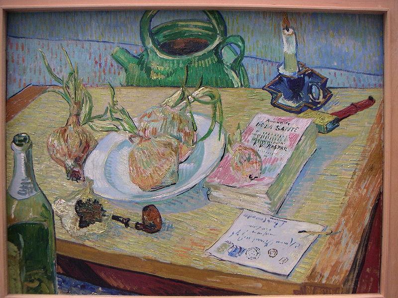 Vincent Van Gogh Still life with a plate of onions Sweden oil painting art